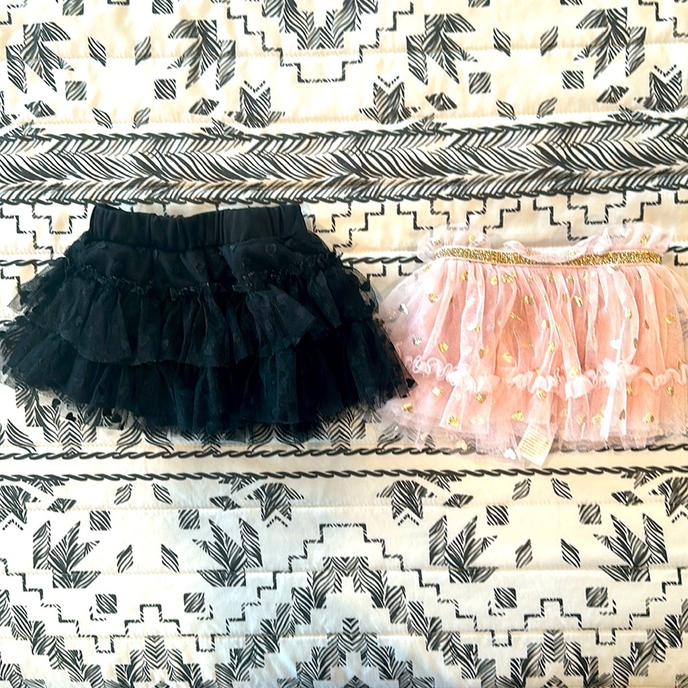 2 infant girls skirts